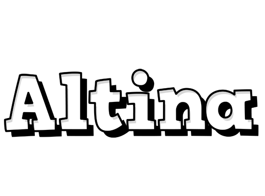 Altina snowing logo