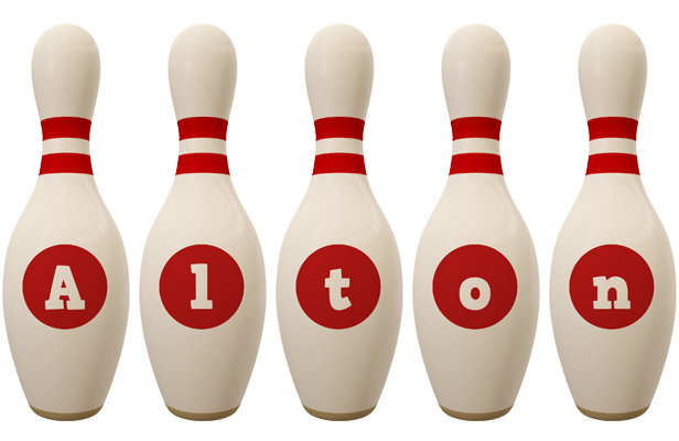 Alton bowling-pin logo