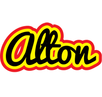 Alton flaming logo