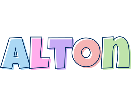Alton pastel logo