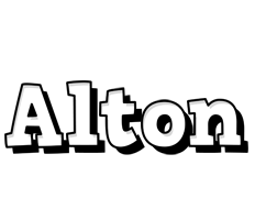 Alton snowing logo