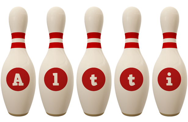 Altti bowling-pin logo