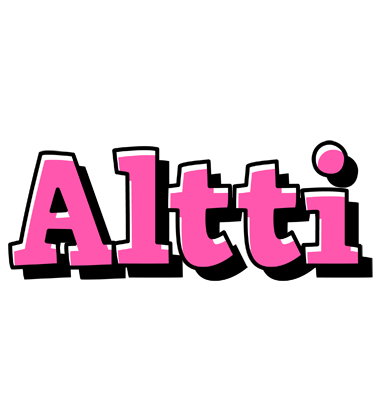 Altti girlish logo
