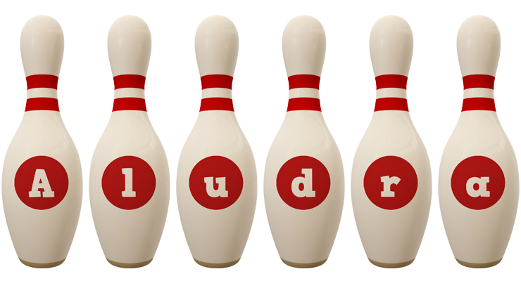 Aludra bowling-pin logo