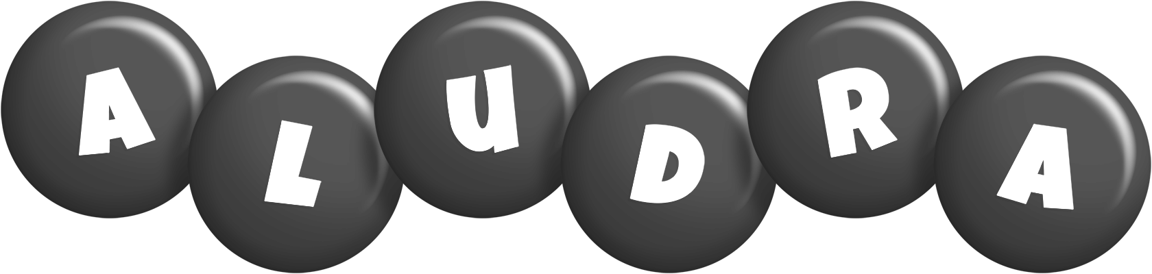 Aludra candy-black logo