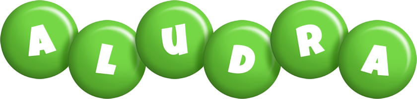 Aludra candy-green logo