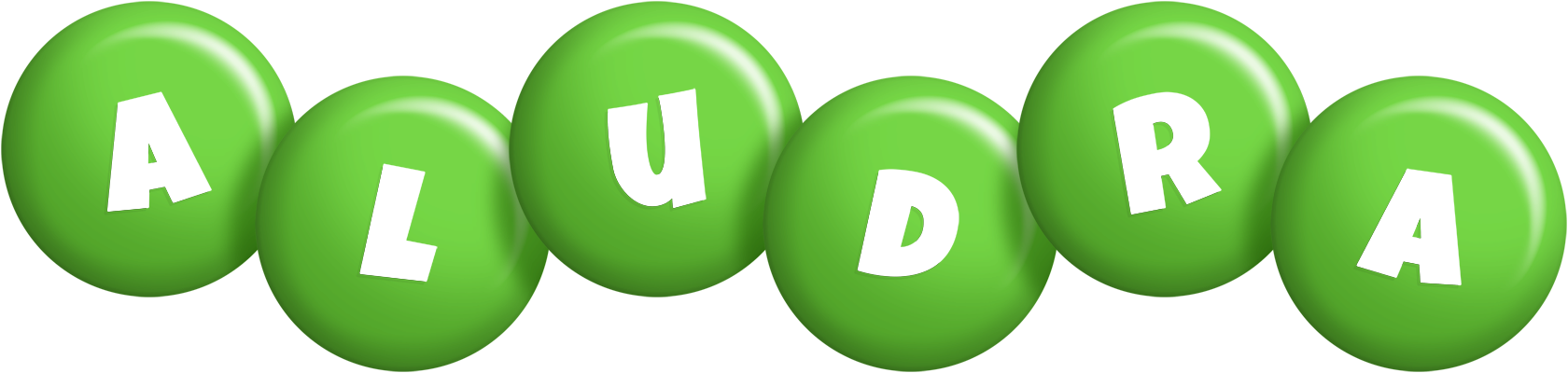 Aludra candy-green logo