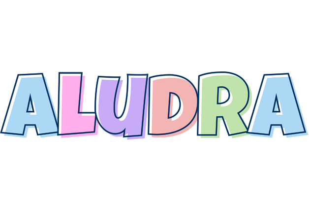 Aludra pastel logo