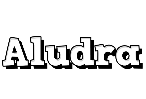 Aludra snowing logo