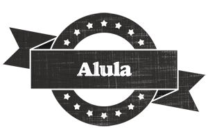 Alula grunge logo