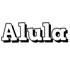 Alula snowing logo