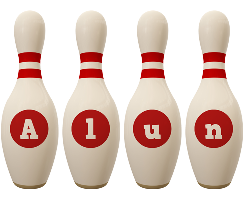 Alun bowling-pin logo