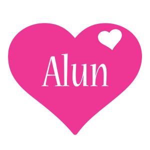 Alun love-heart logo