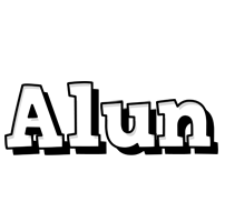 Alun snowing logo