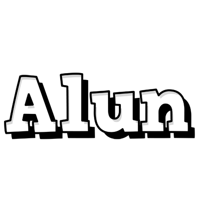 Alun snowing logo