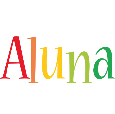 Aluna birthday logo
