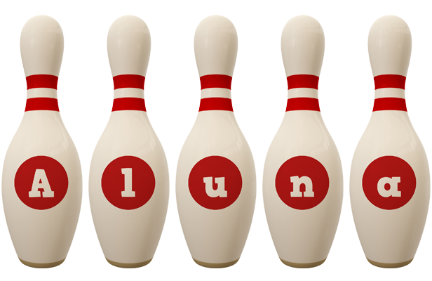 Aluna bowling-pin logo