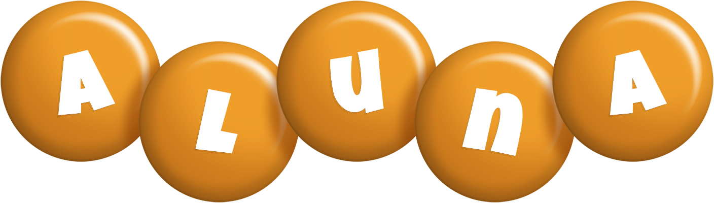 Aluna candy-orange logo