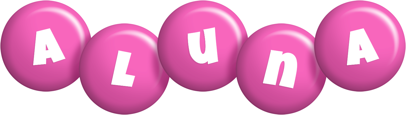 Aluna candy-pink logo