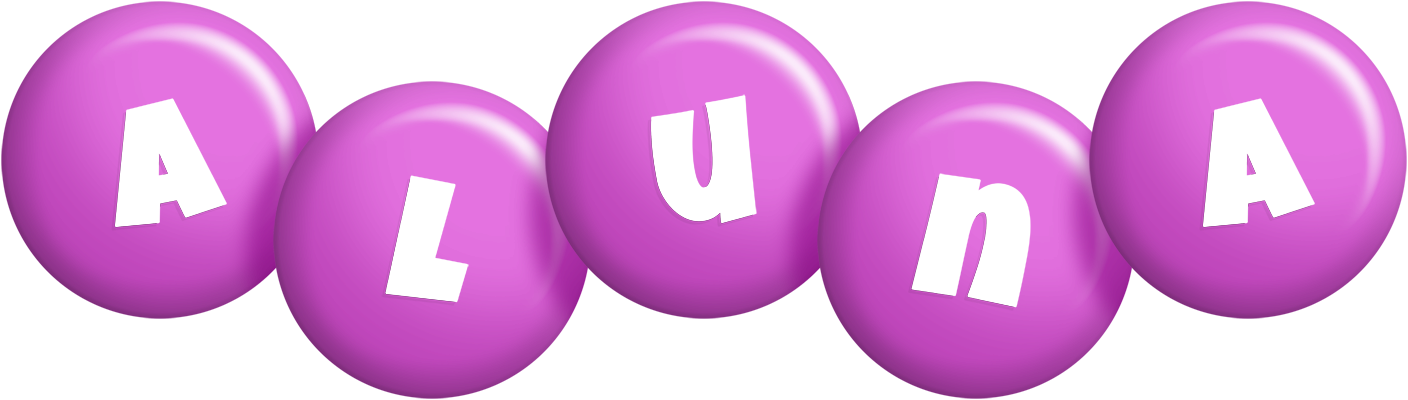 Aluna candy-purple logo