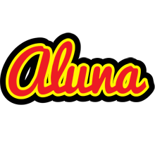 Aluna fireman logo