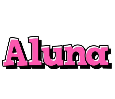 Aluna girlish logo