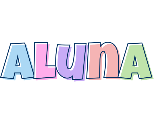 Aluna pastel logo
