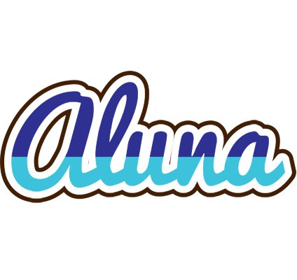 Aluna raining logo