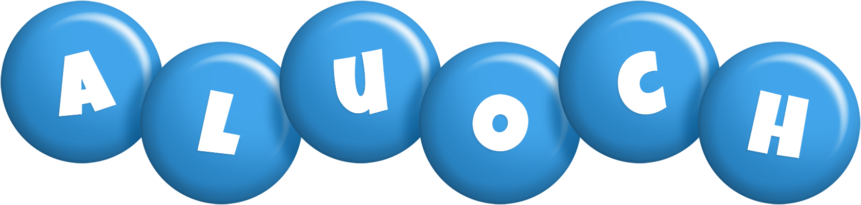 Aluoch candy-blue logo
