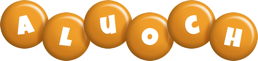 Aluoch candy-orange logo