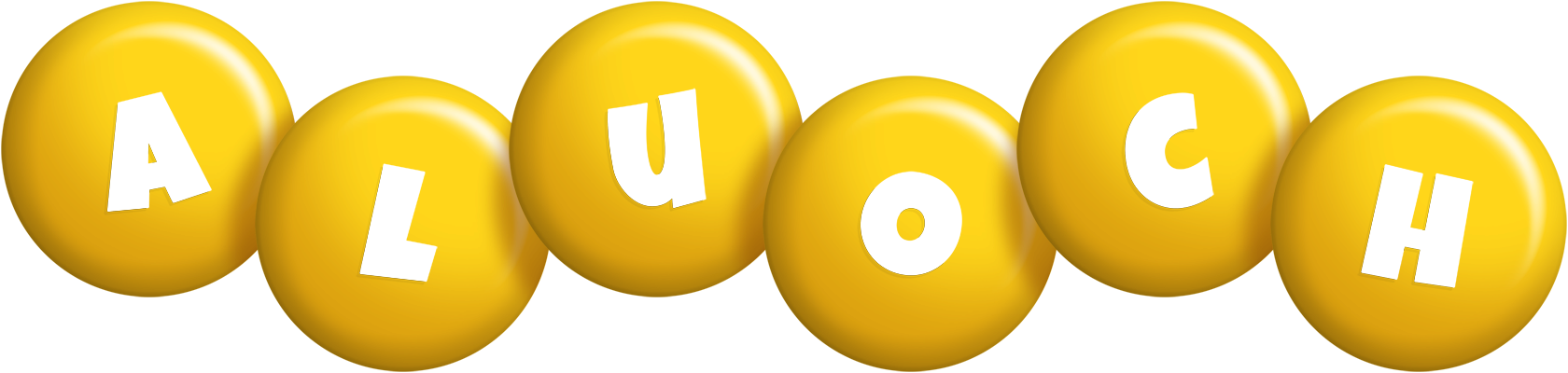 Aluoch candy-yellow logo