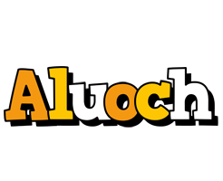 Aluoch cartoon logo