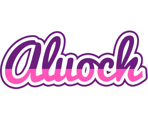 Aluoch cheerful logo