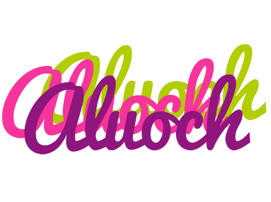 Aluoch flowers logo