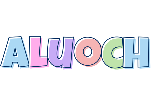 Aluoch pastel logo