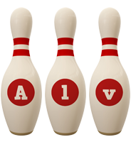 Alv bowling-pin logo