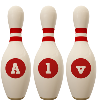 Alv bowling-pin logo