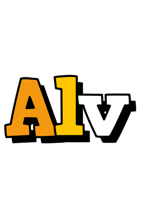 Alv cartoon logo