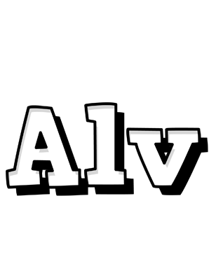 Alv snowing logo