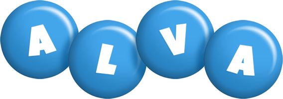 Alva candy-blue logo