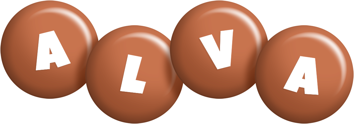 Alva candy-brown logo