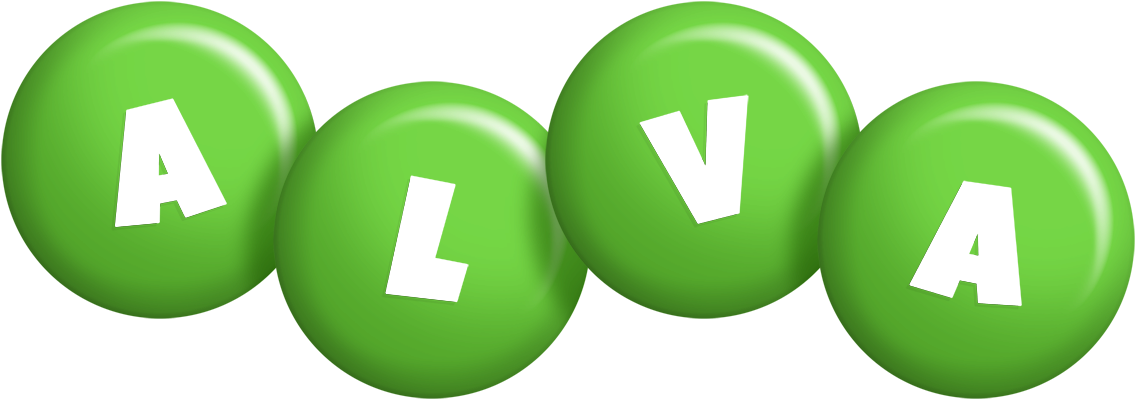 Alva candy-green logo