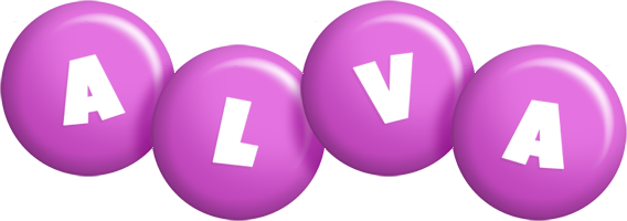 Alva candy-purple logo