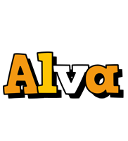 Alva cartoon logo