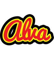 Alva fireman logo