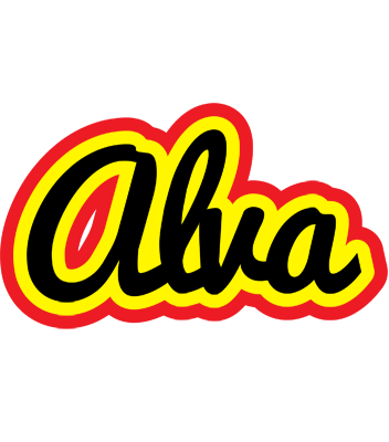 Alva flaming logo