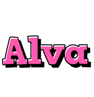 Alva girlish logo