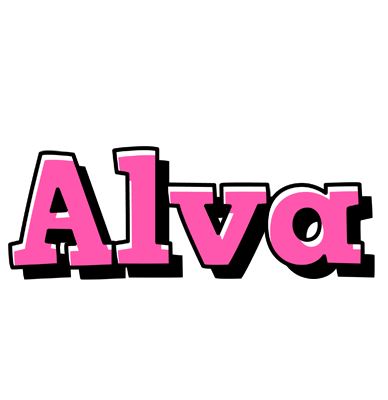 Alva girlish logo