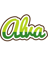 Alva golfing logo