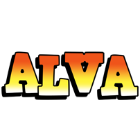 Alva sunset logo